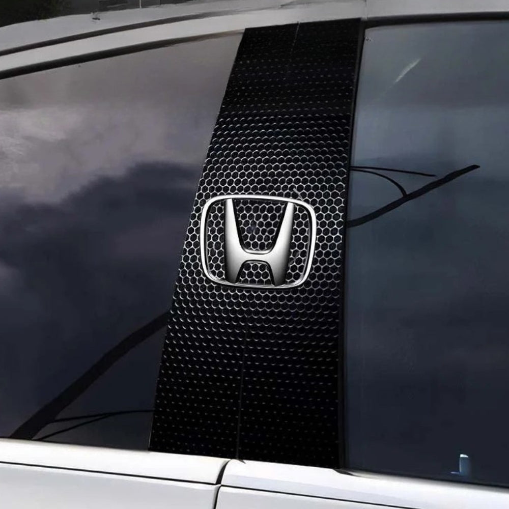 2x Auto raamstickers met logo