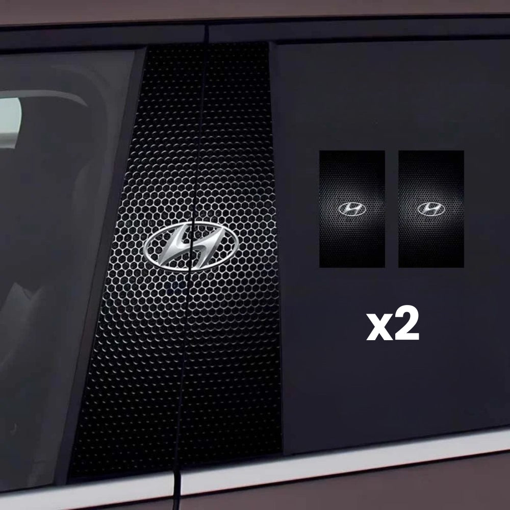 2x Auto raamstickers met logo