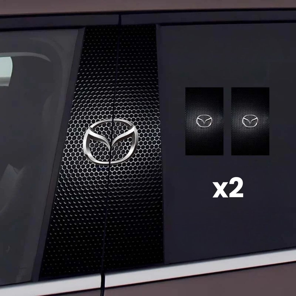 2x Auto raamstickers met logo