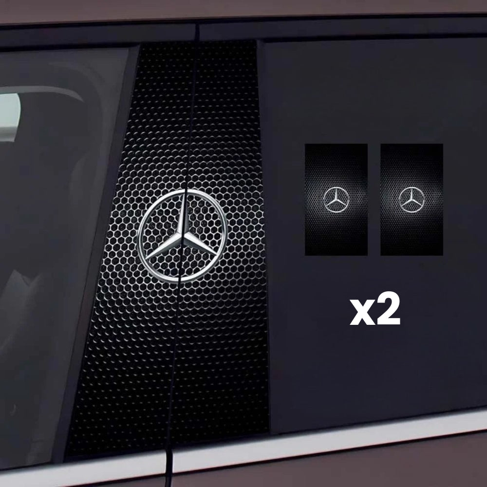 2x Auto raamstickers met logo