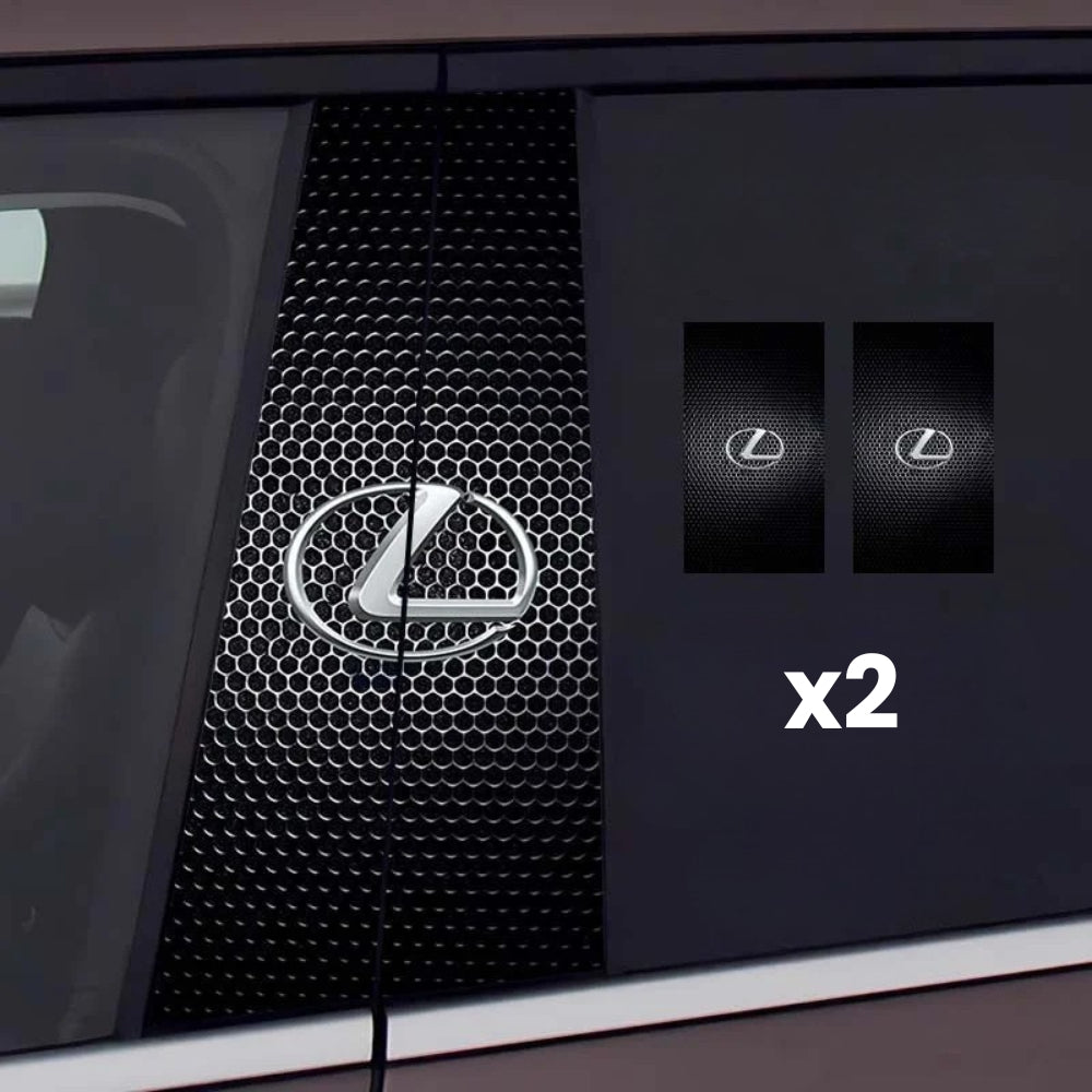 2x Auto raamstickers met logo