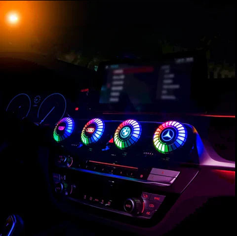 Muzikaal ritme LED autolamp met logo (met aroma diffuser)