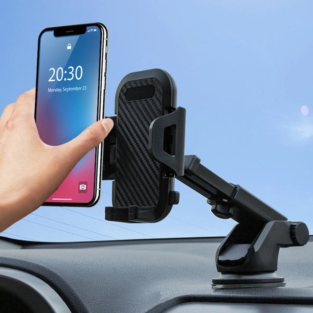 Zuignap autotelefoonhouder + gratis ventilatieroosterbevestiging