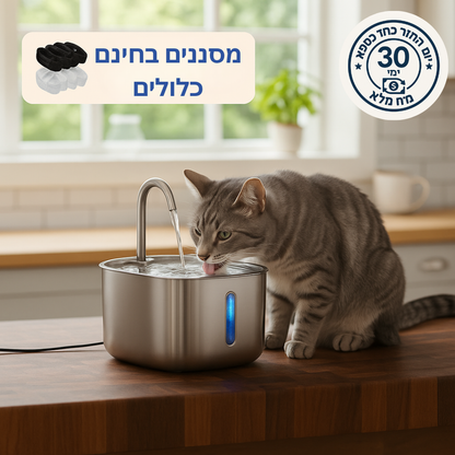 הארכו את חיי החתול שלכם עם מערכת המסננים של Hannifit