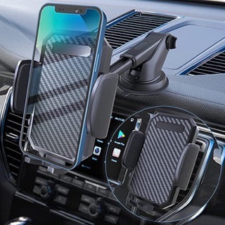 Zuignap autotelefoonhouder + gratis ventilatieroosterbevestiging