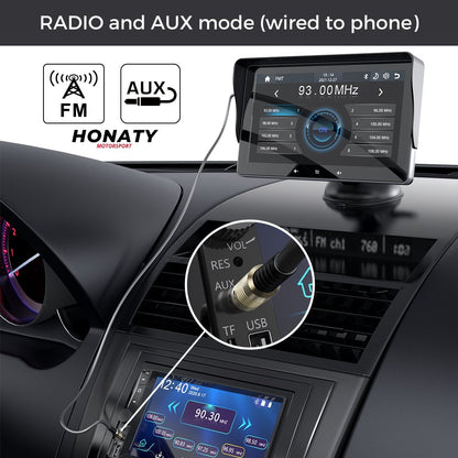 Verbonden HD-scherm met CarPlay en Android Auto